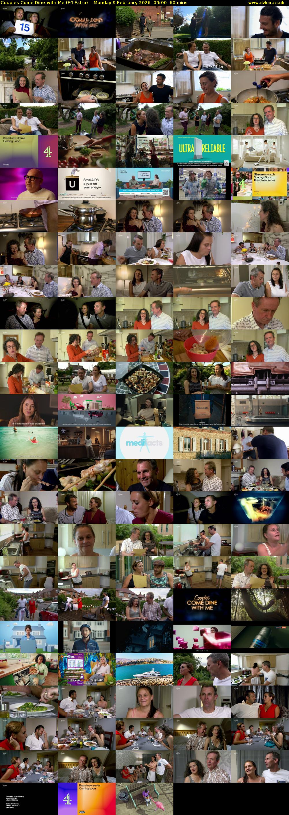 Couples Come Dine with Me (E4 Extra) Monday 9 February 2026 09:00 - 10:00