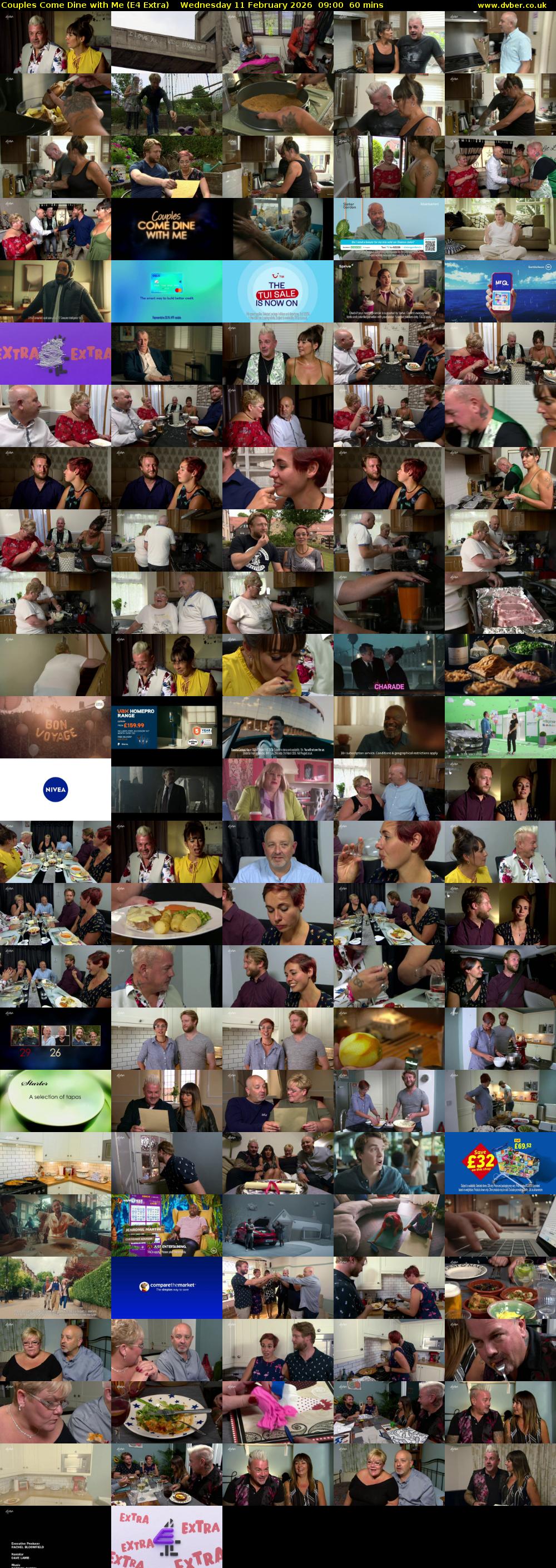 Couples Come Dine with Me (E4 Extra) Wednesday 11 February 2026 09:00 - 10:00