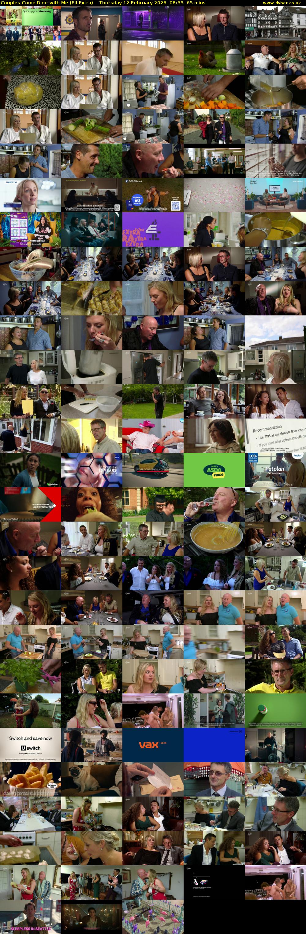 Couples Come Dine with Me (E4 Extra) Thursday 12 February 2026 08:55 - 10:00