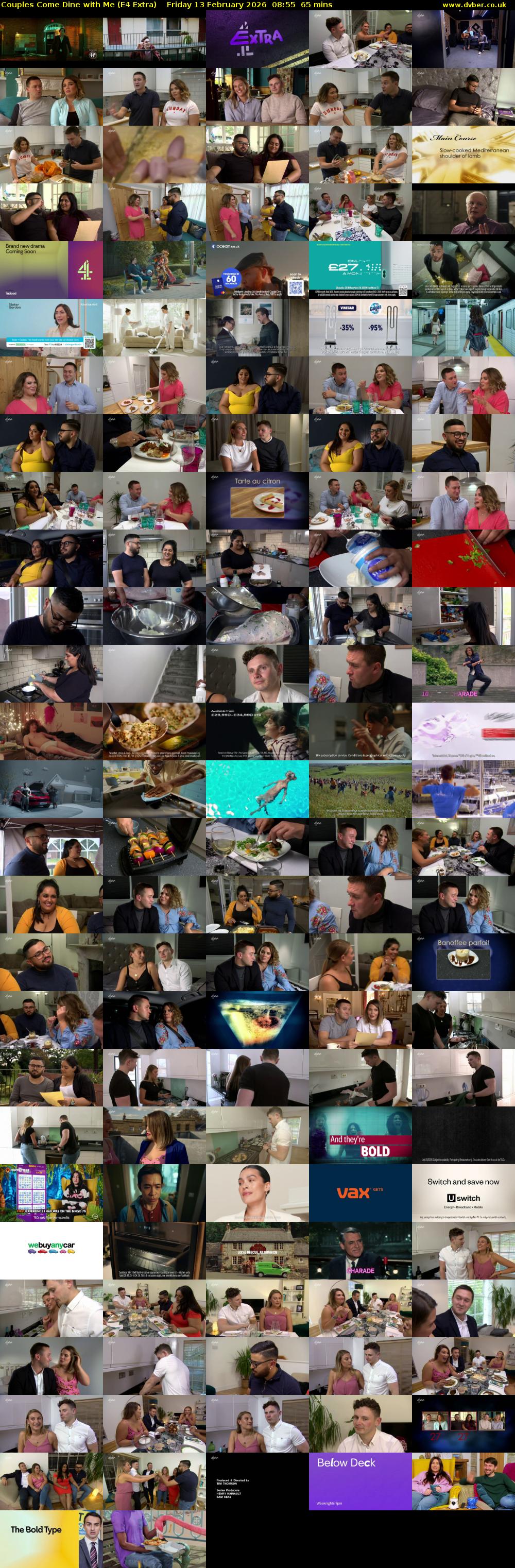 Couples Come Dine with Me (E4 Extra) Friday 13 February 2026 08:55 - 10:00