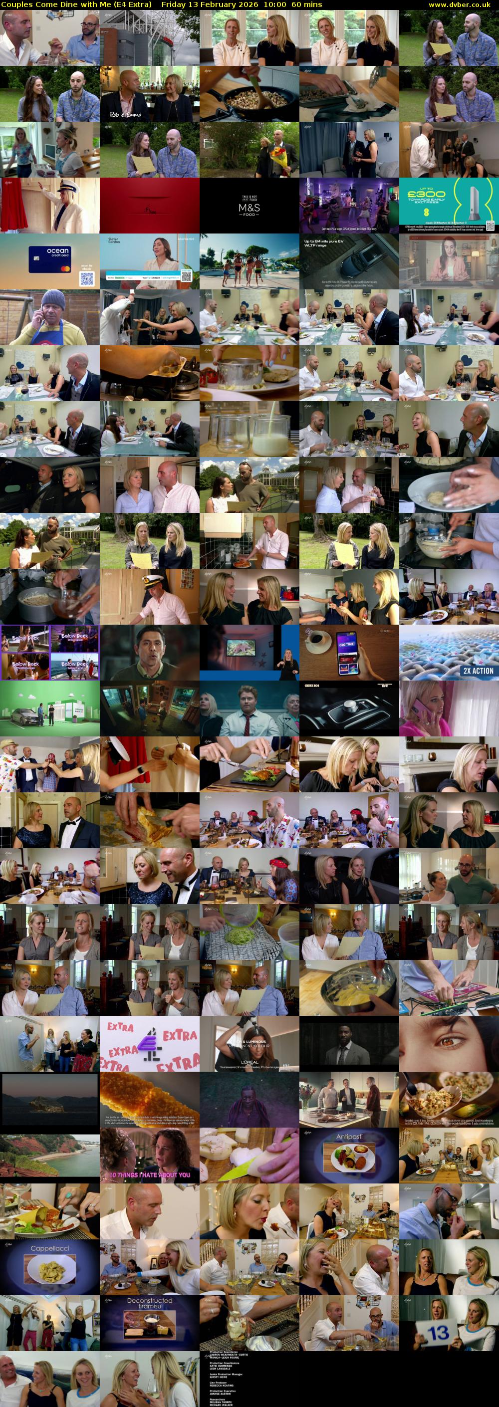Couples Come Dine with Me (E4 Extra) Friday 13 February 2026 10:00 - 11:00