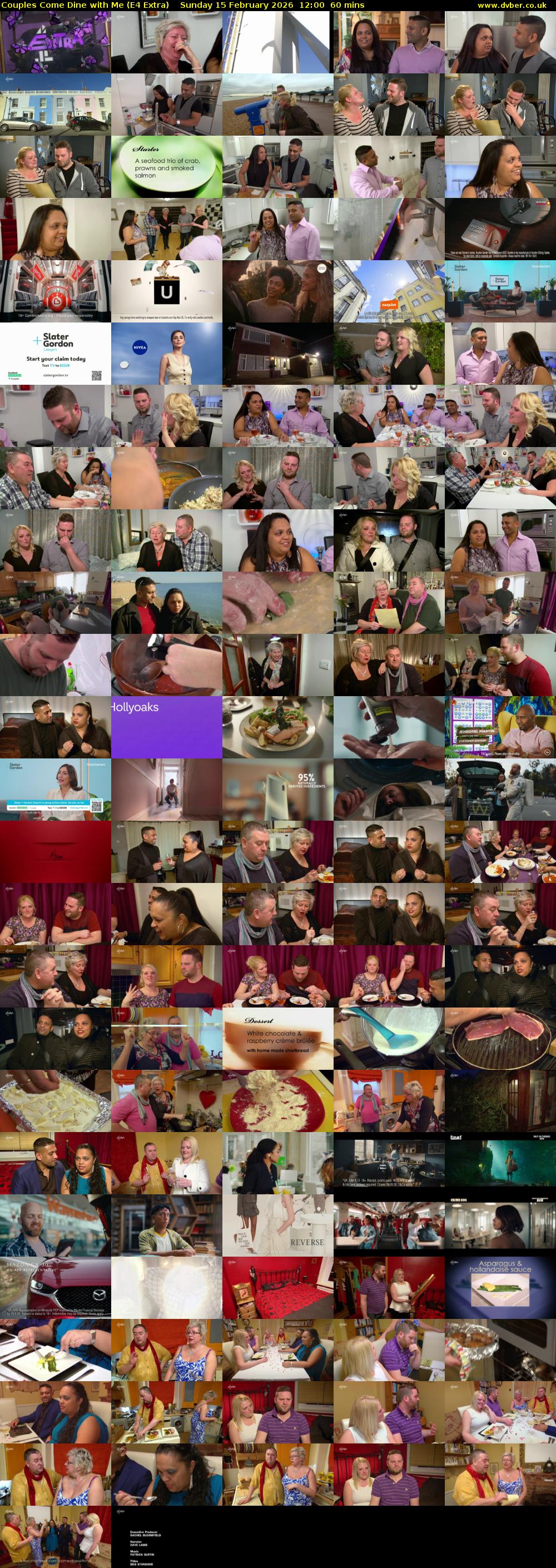 Couples Come Dine with Me (E4 Extra) Sunday 15 February 2026 12:00 - 13:00