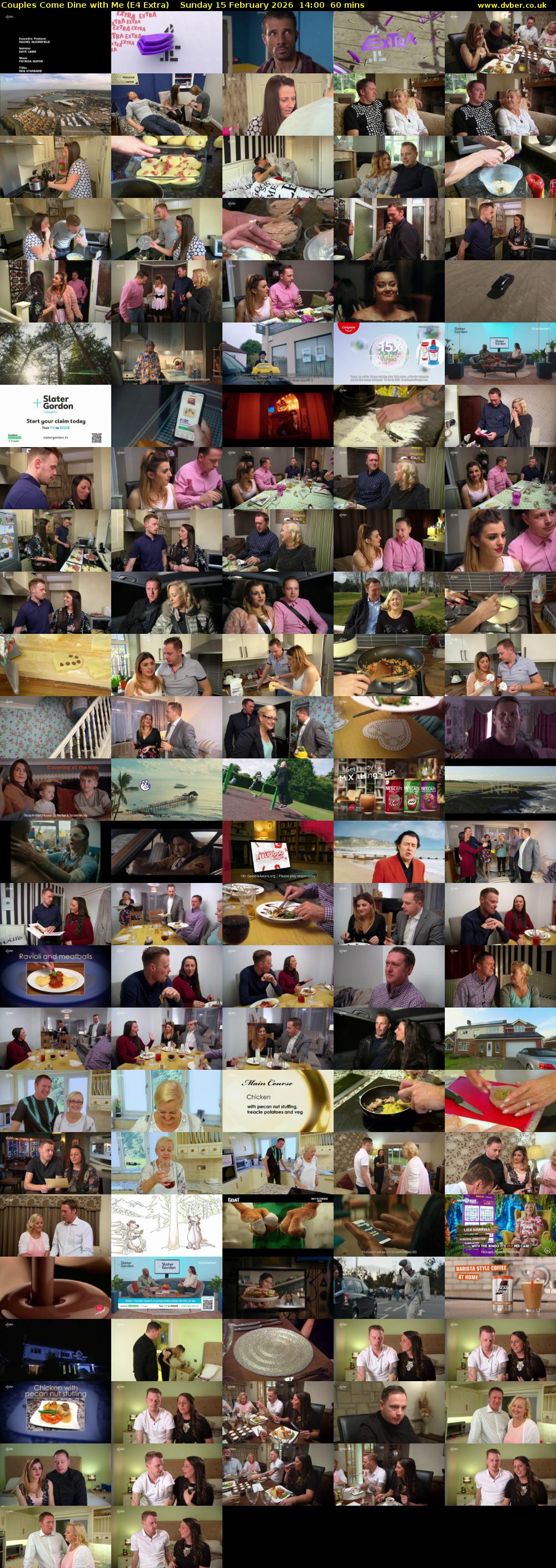 Couples Come Dine with Me (E4 Extra) Sunday 15 February 2026 14:00 - 15:00