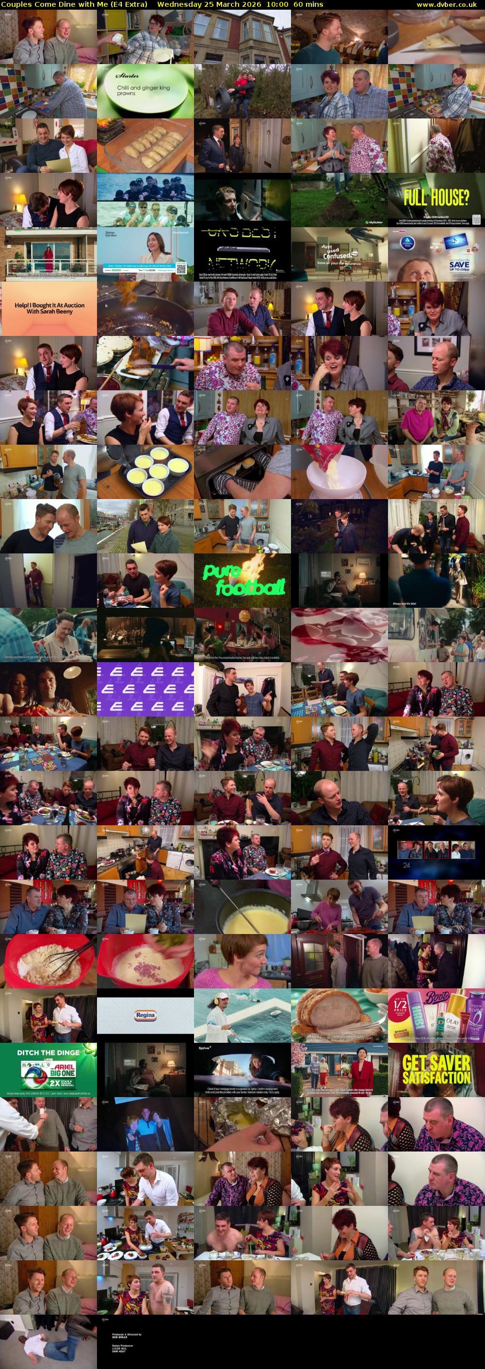 Couples Come Dine with Me (E4 Extra) Wednesday 25 March 2026 10:00 - 11:00