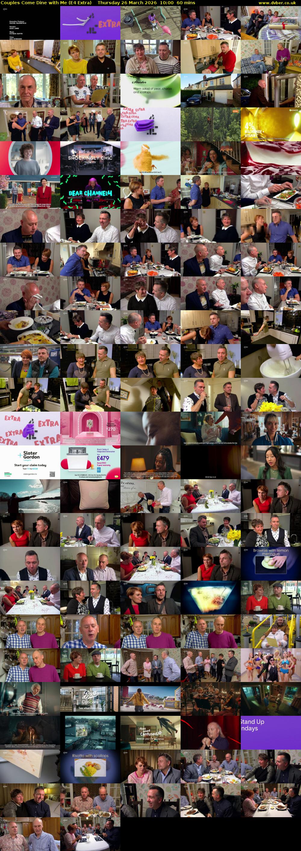 Couples Come Dine with Me (E4 Extra) Thursday 26 March 2026 10:00 - 11:00