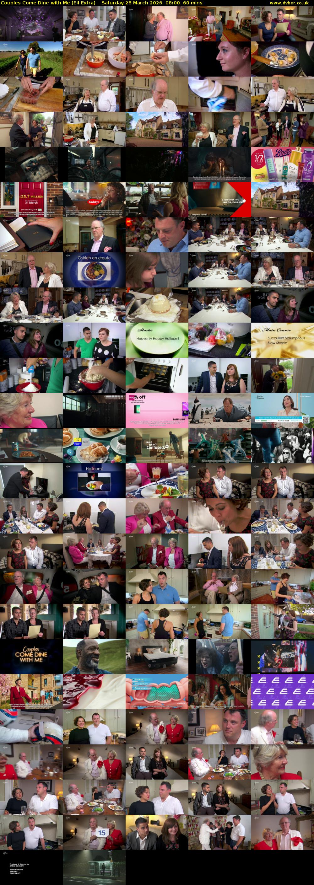 Couples Come Dine with Me (E4 Extra) Saturday 28 March 2026 08:00 - 09:00