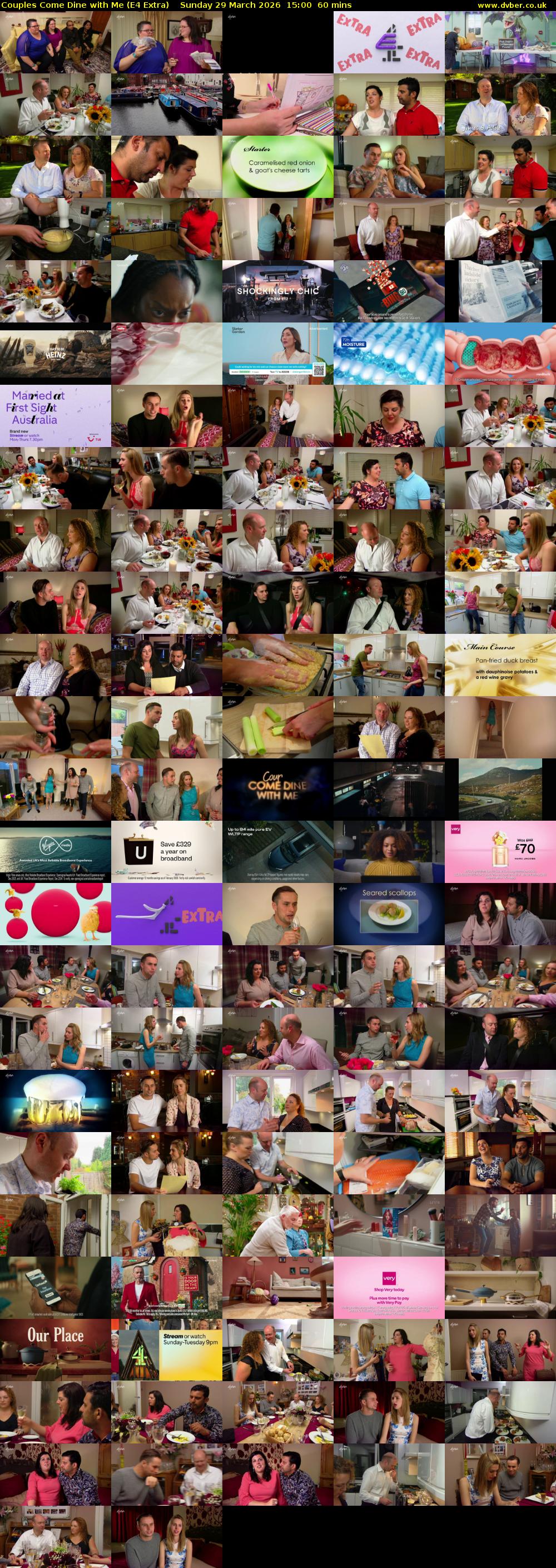 Couples Come Dine with Me (E4 Extra) Sunday 29 March 2026 15:00 - 16:00