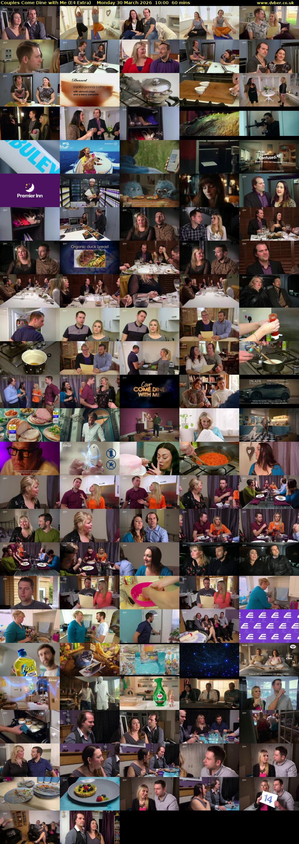 Couples Come Dine with Me (E4 Extra) Monday 30 March 2026 10:00 - 11:00