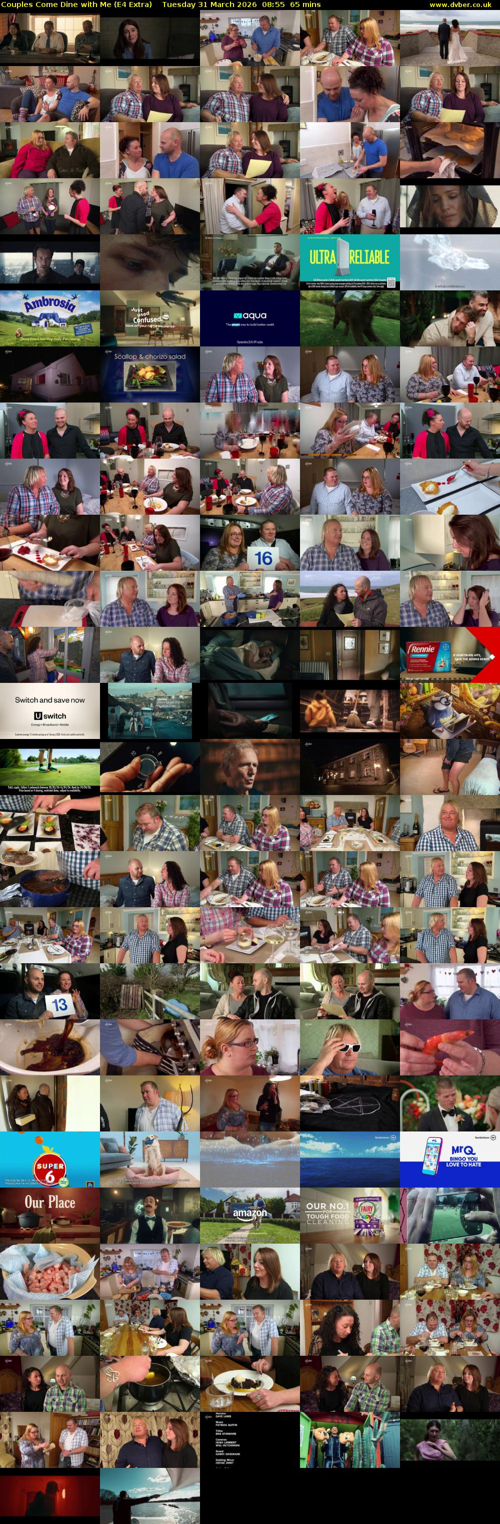 Couples Come Dine with Me (E4 Extra) Tuesday 31 March 2026 08:55 - 10:00