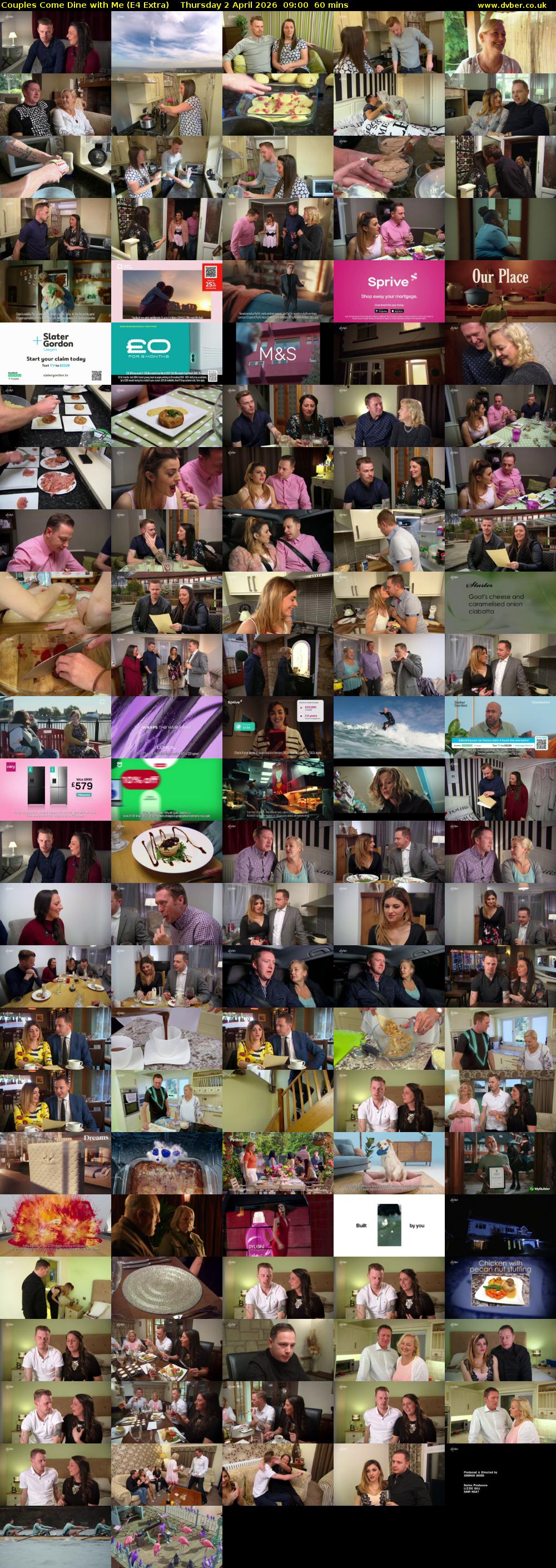 Couples Come Dine with Me (E4 Extra) Thursday 2 April 2026 09:00 - 10:00