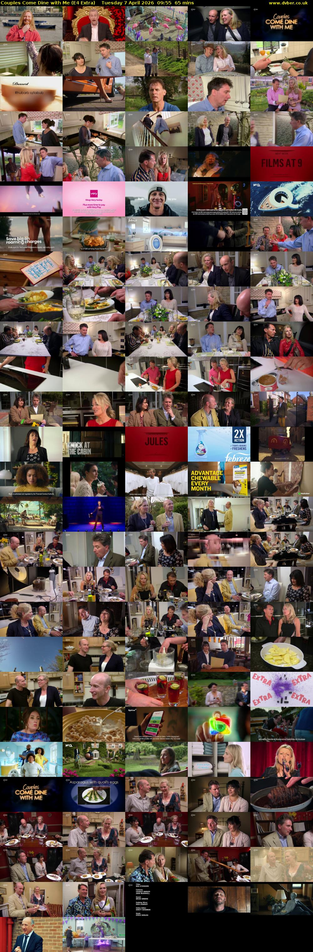 Couples Come Dine with Me (E4 Extra) Tuesday 7 April 2026 09:55 - 11:00