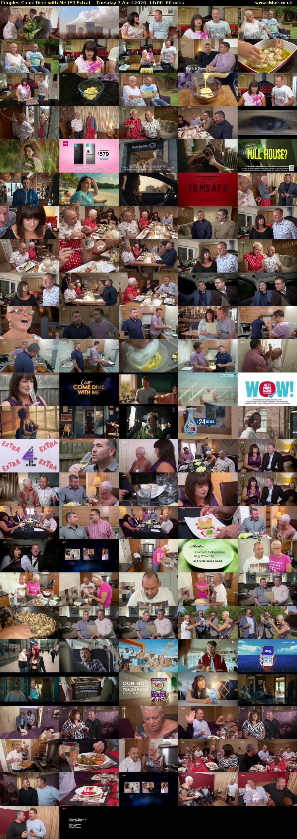 Couples Come Dine with Me (E4 Extra) Tuesday 7 April 2026 11:00 - 12:00
