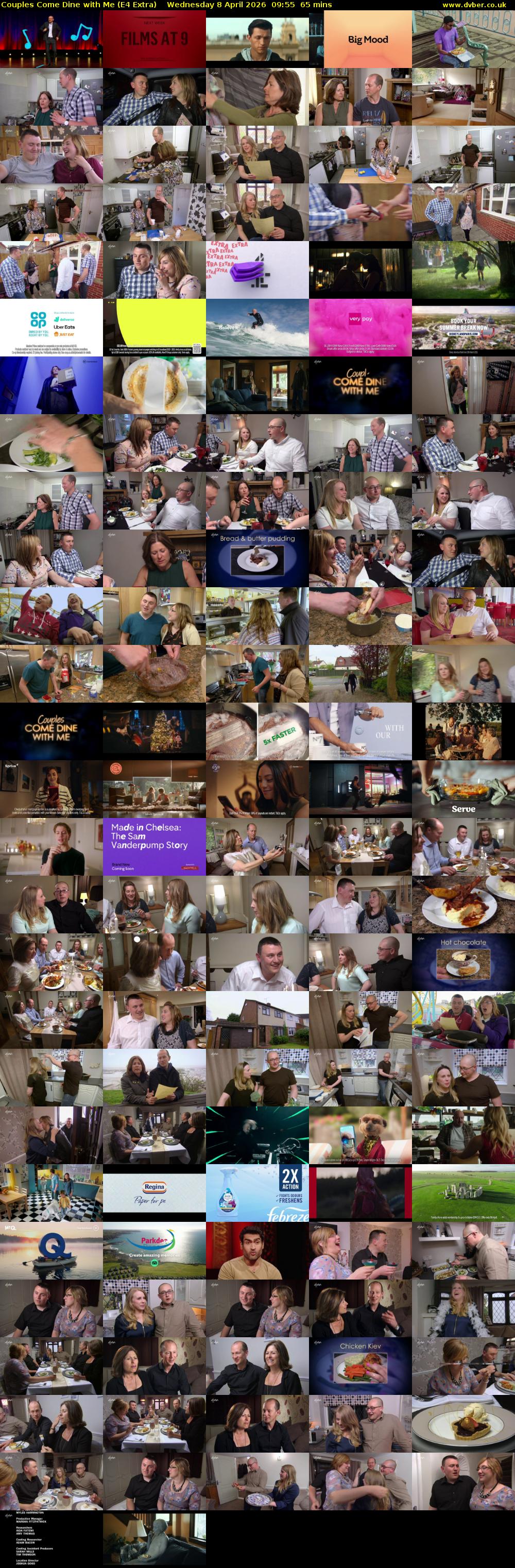 Couples Come Dine with Me (E4 Extra) Wednesday 8 April 2026 09:55 - 11:00