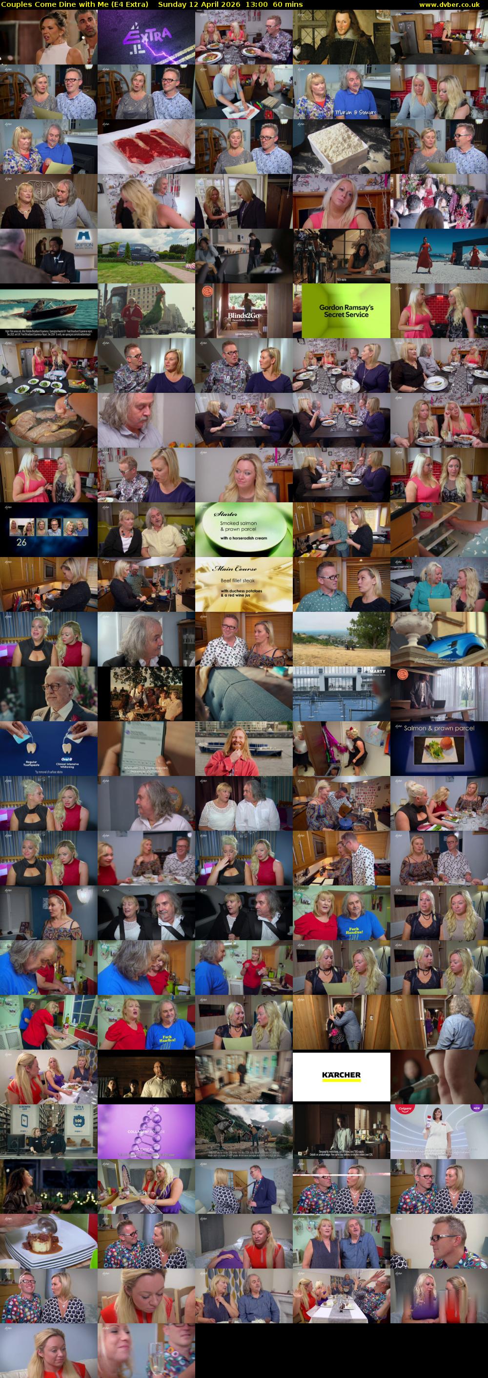 Couples Come Dine with Me (E4 Extra) Sunday 12 April 2026 13:00 - 14:00