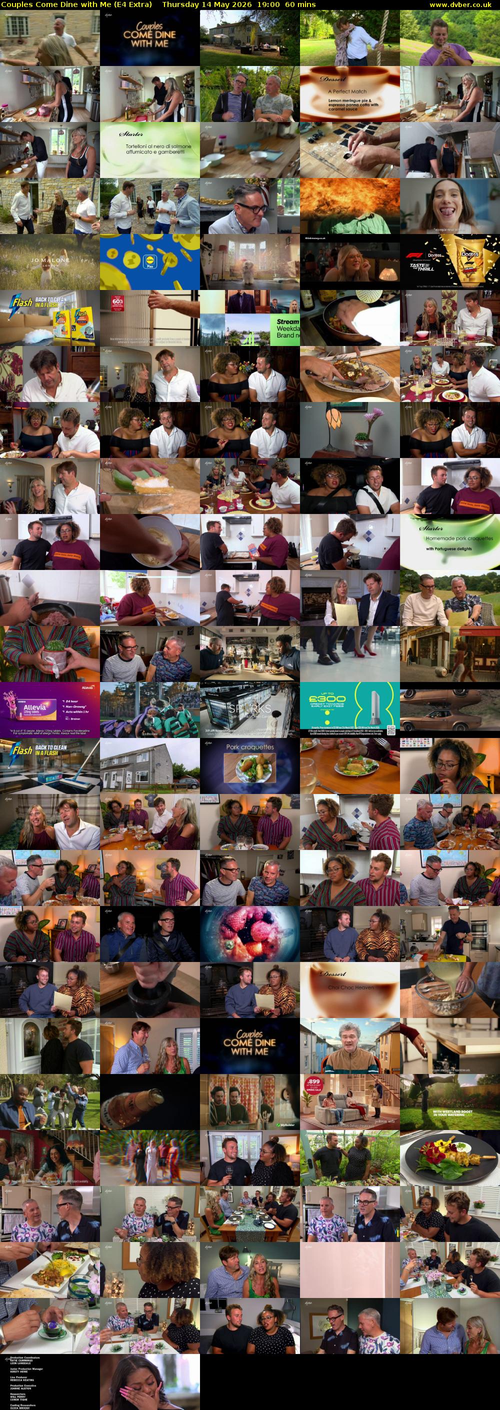 Couples Come Dine with Me (E4 Extra) Thursday 14 May 2026 19:00 - 20:00