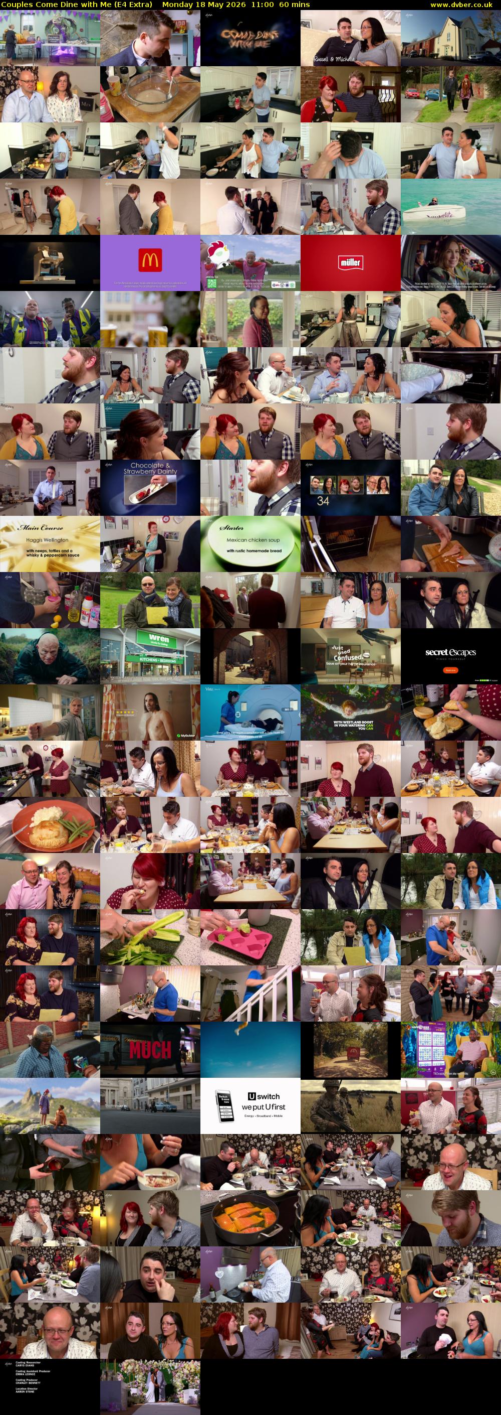 Couples Come Dine with Me (E4 Extra) Monday 18 May 2026 11:00 - 12:00