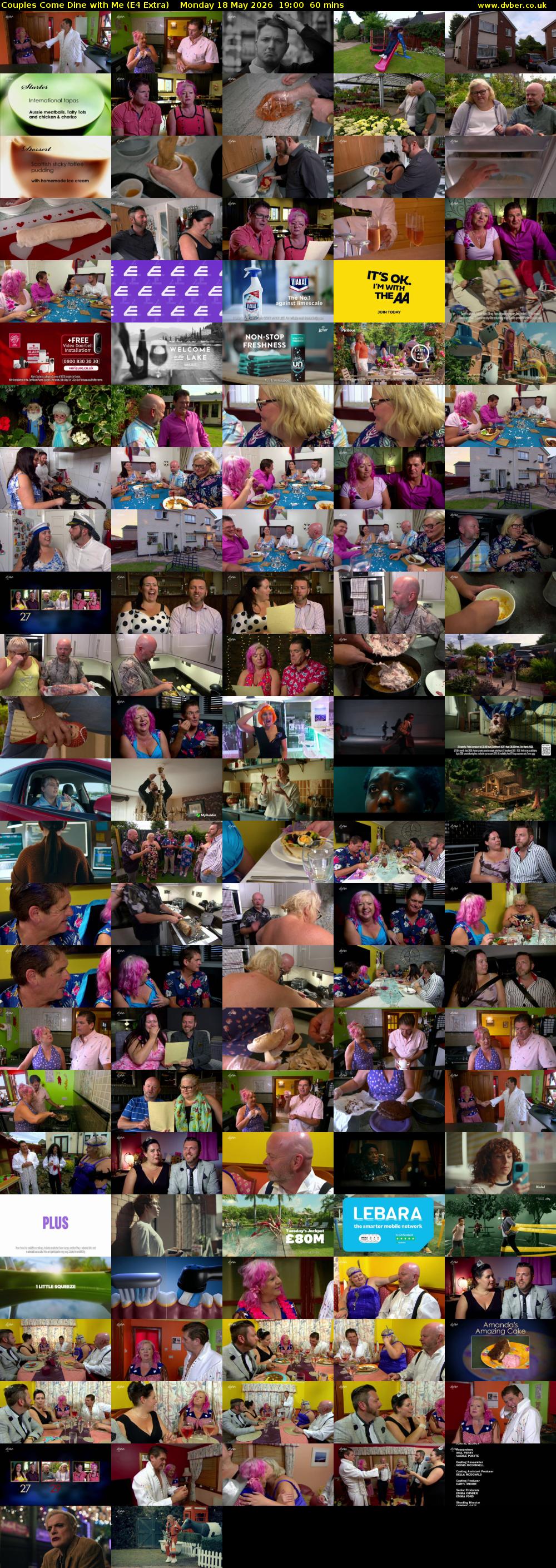 Couples Come Dine with Me (E4 Extra) Monday 18 May 2026 19:00 - 20:00