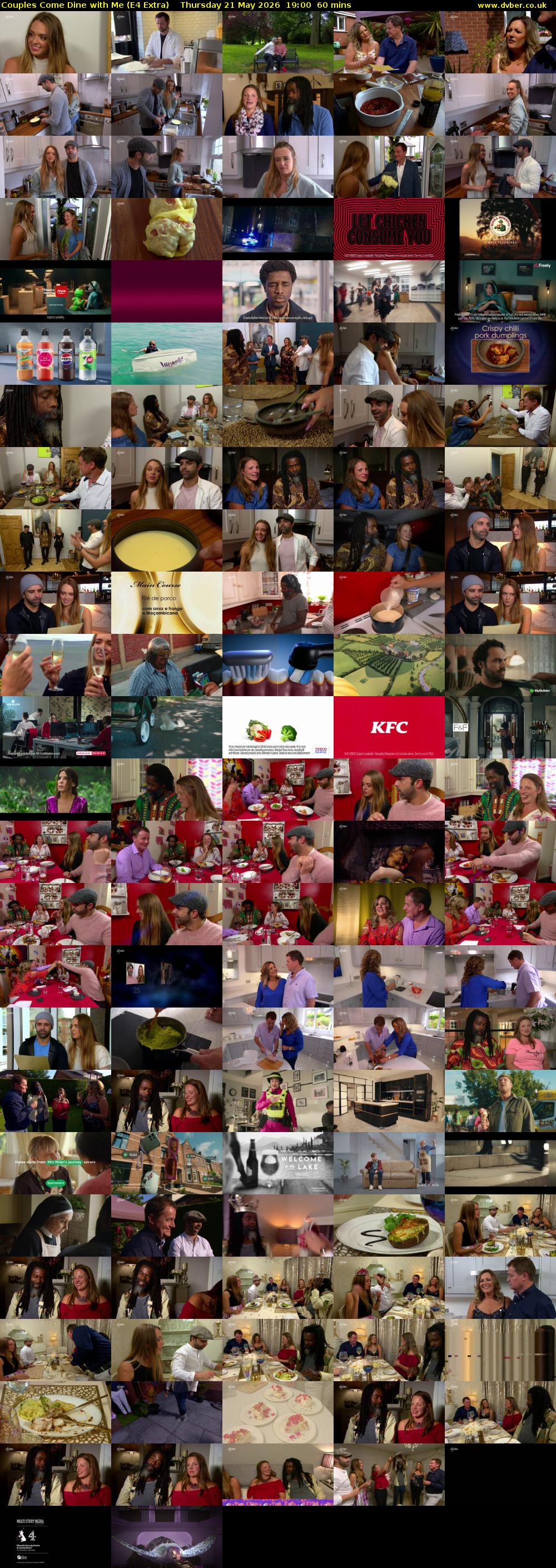 Couples Come Dine with Me (E4 Extra) Thursday 21 May 2026 19:00 - 20:00
