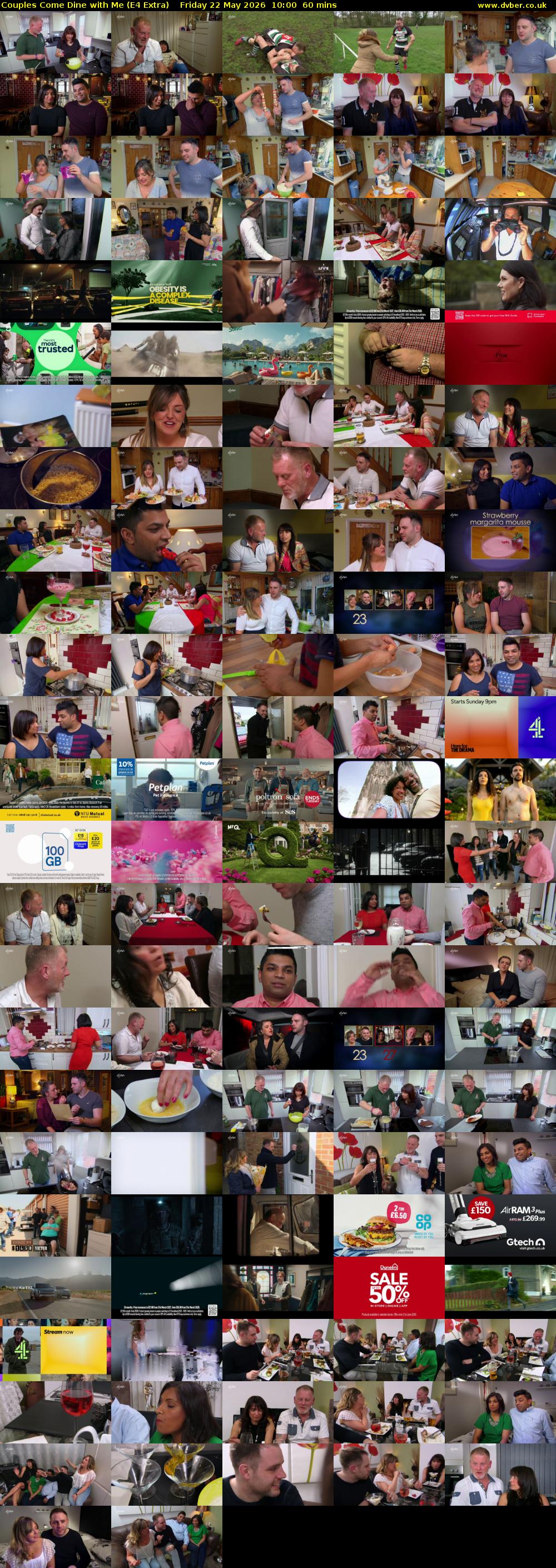 Couples Come Dine with Me (E4 Extra) Friday 22 May 2026 10:00 - 11:00