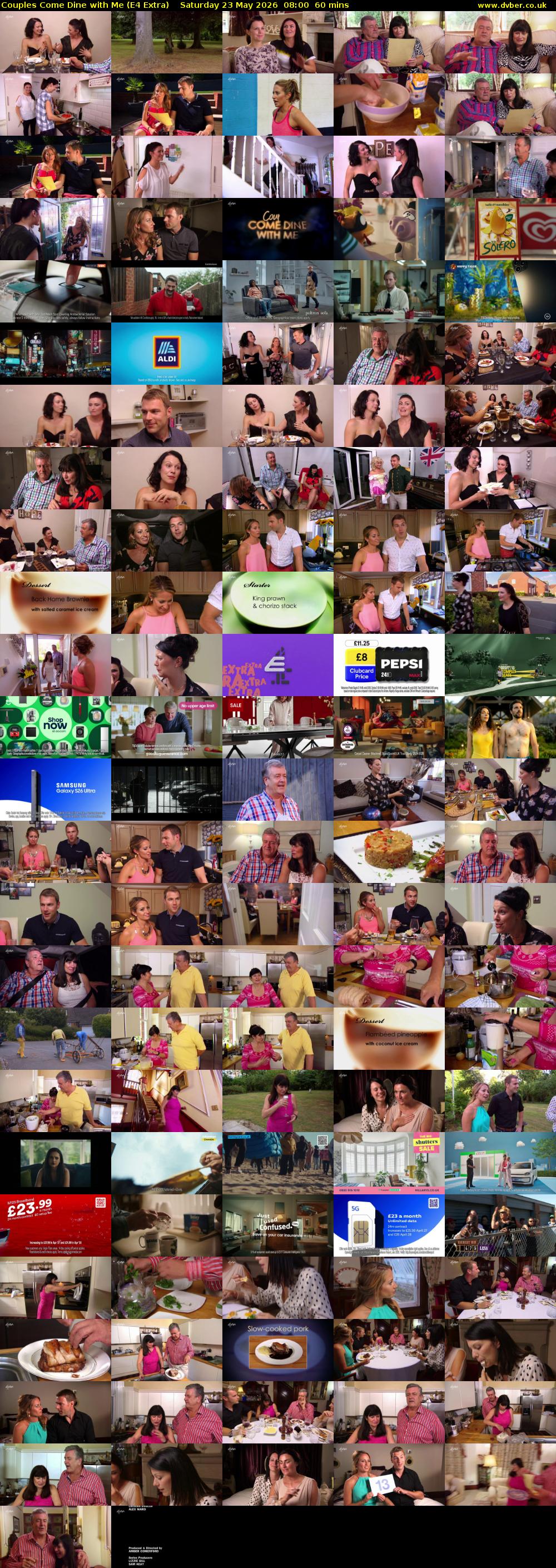 Couples Come Dine with Me (E4 Extra) Saturday 23 May 2026 08:00 - 09:00
