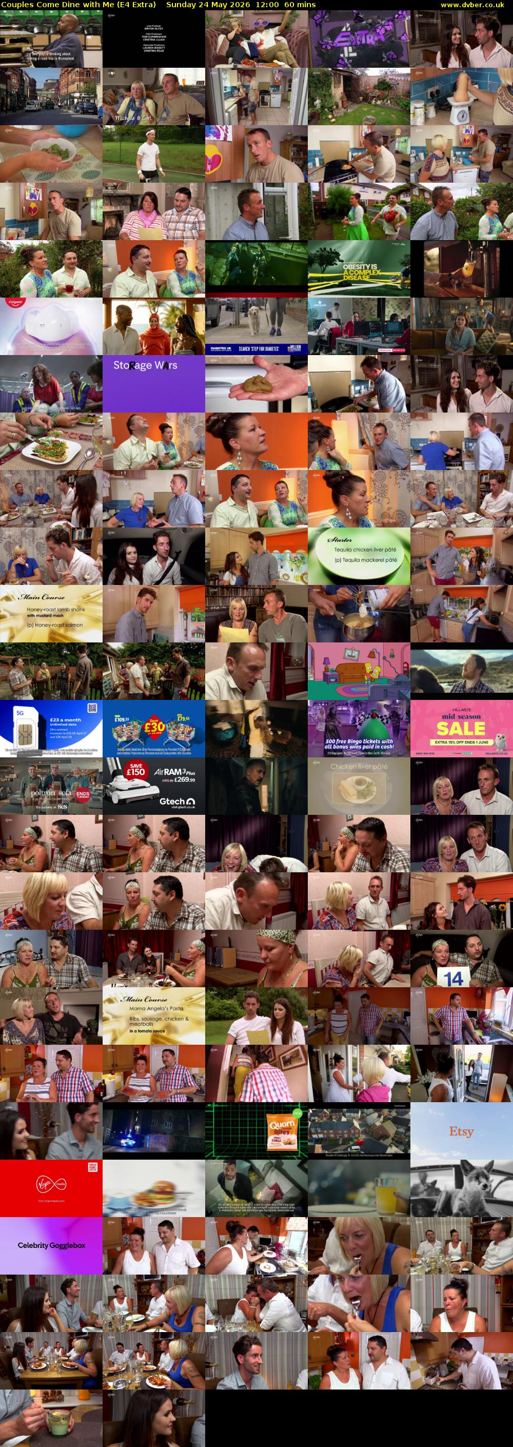 Couples Come Dine with Me (E4 Extra) Sunday 24 May 2026 12:00 - 13:00
