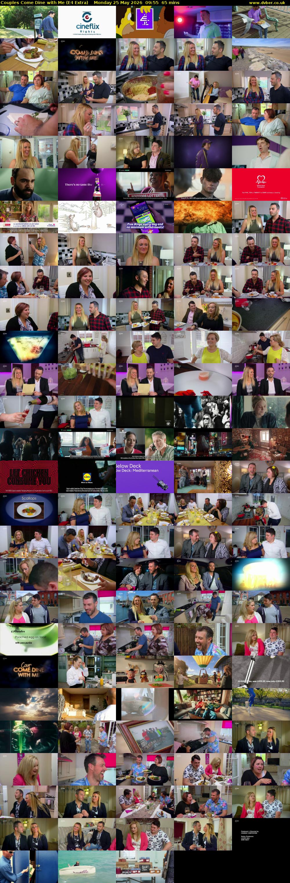 Couples Come Dine with Me (E4 Extra) Monday 25 May 2026 09:55 - 11:00
