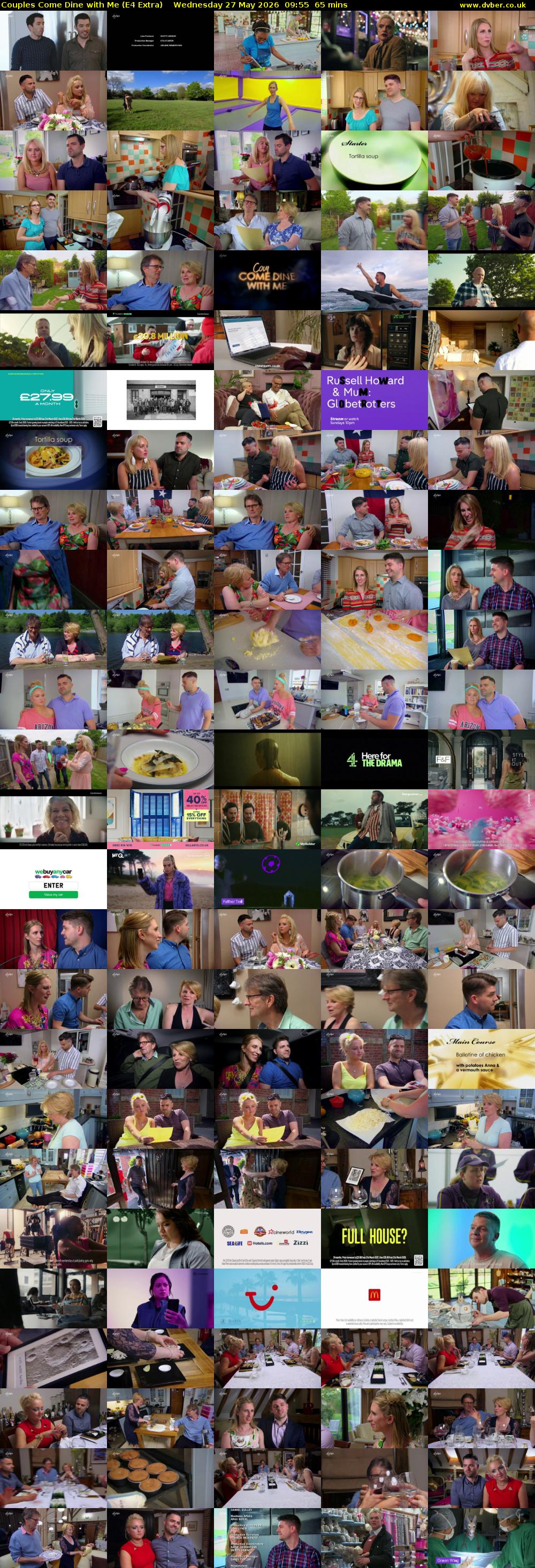 Couples Come Dine with Me (E4 Extra) Wednesday 27 May 2026 09:55 - 11:00