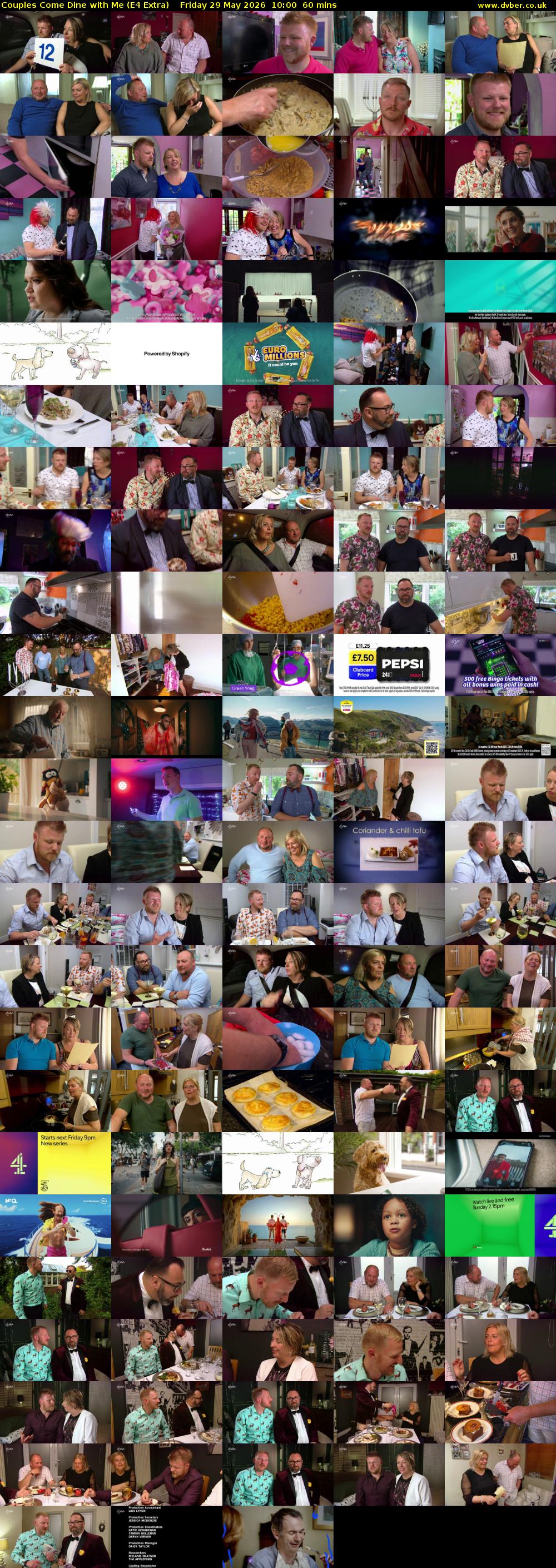 Couples Come Dine with Me (E4 Extra) Friday 29 May 2026 10:00 - 11:00