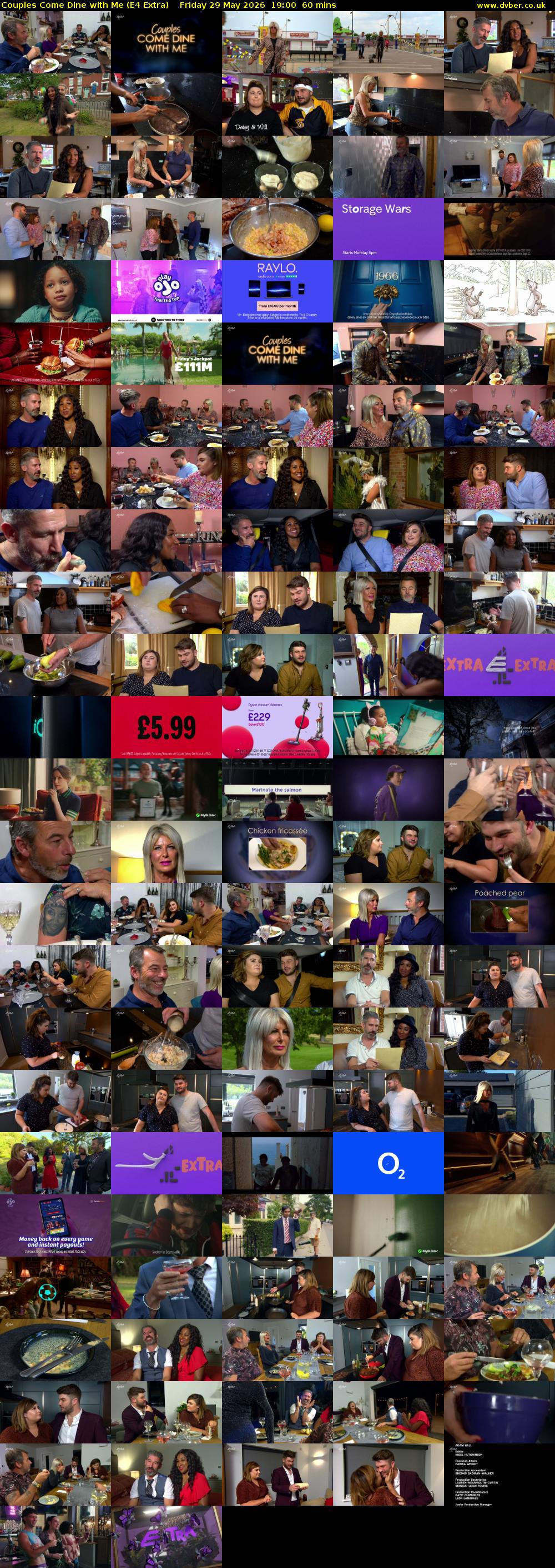 Couples Come Dine with Me (E4 Extra) Friday 29 May 2026 19:00 - 20:00
