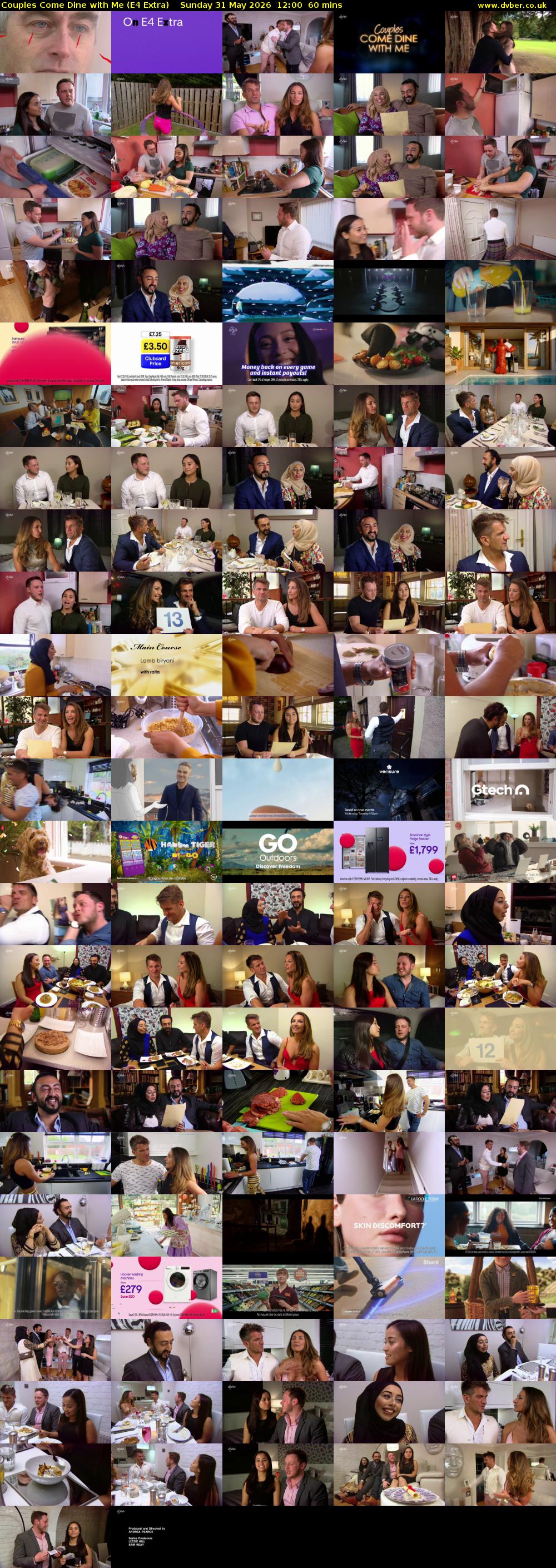 Couples Come Dine with Me (E4 Extra) Sunday 31 May 2026 12:00 - 13:00