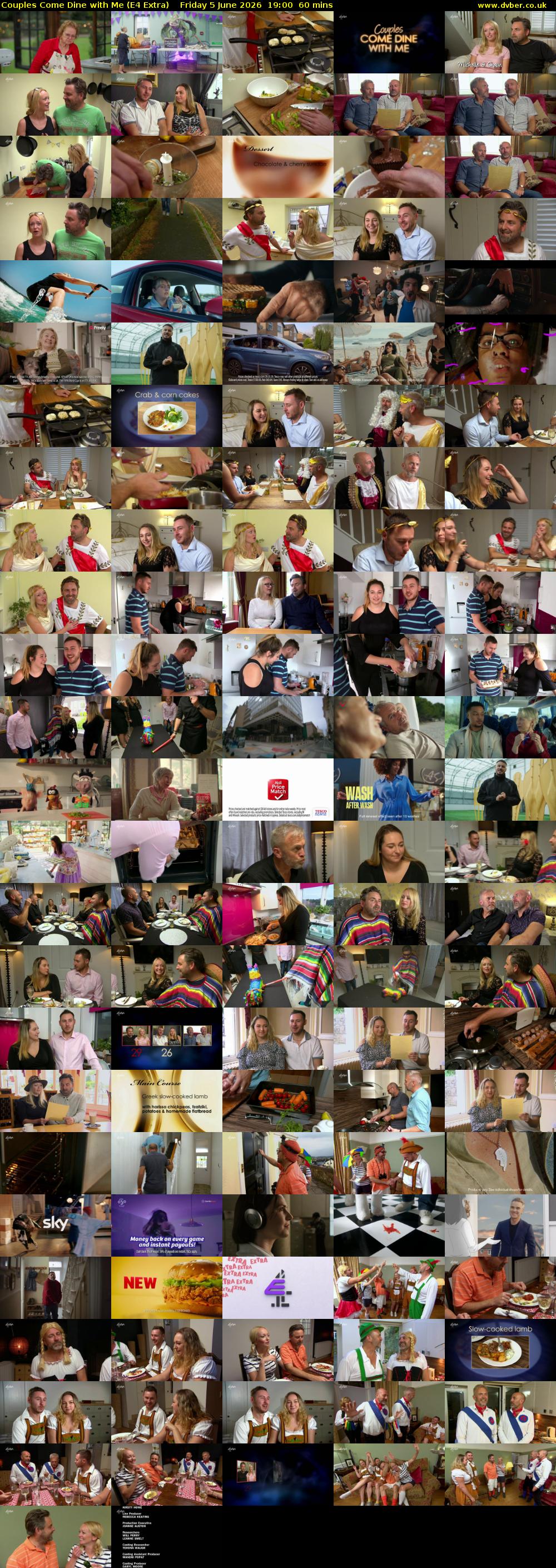 Couples Come Dine with Me (E4 Extra) Friday 5 June 2026 19:00 - 20:00