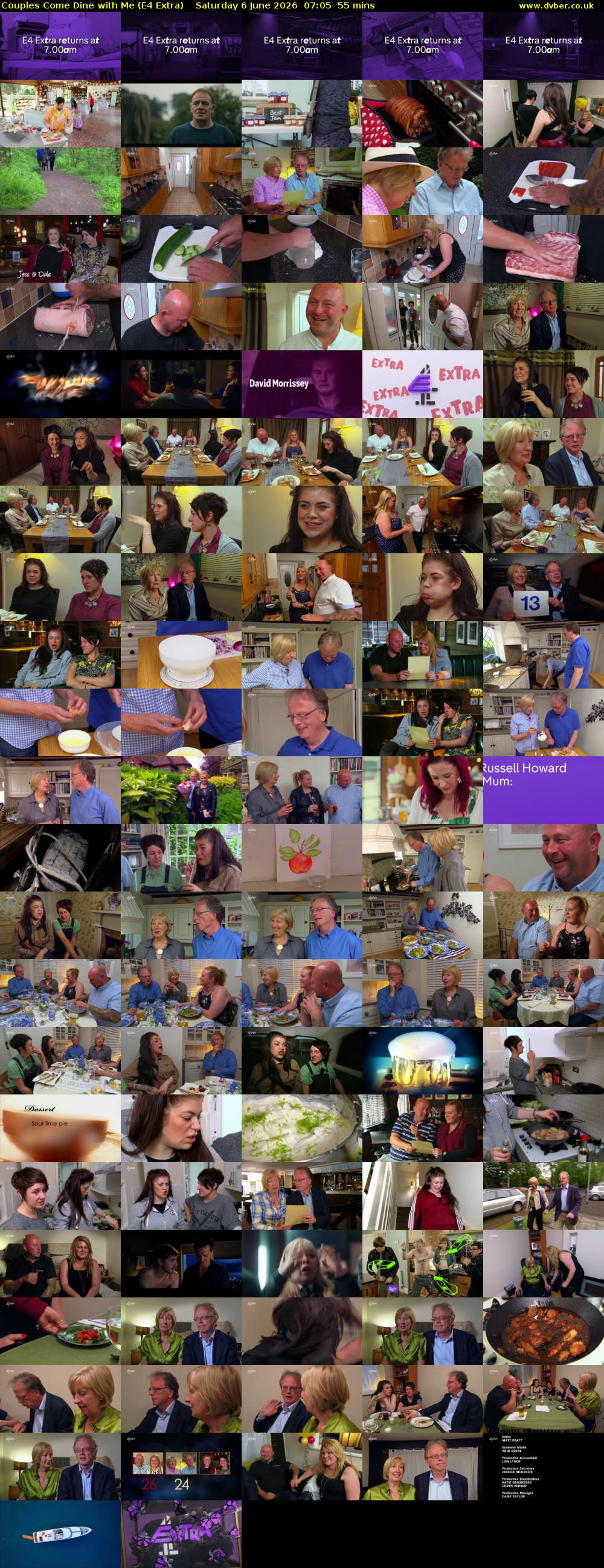 Couples Come Dine with Me (E4 Extra) Saturday 6 June 2026 07:05 - 08:00