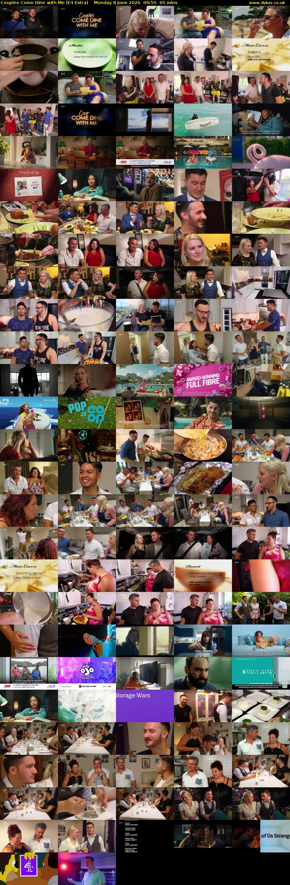 Couples Come Dine with Me (E4 Extra) Monday 8 June 2026 09:55 - 11:00