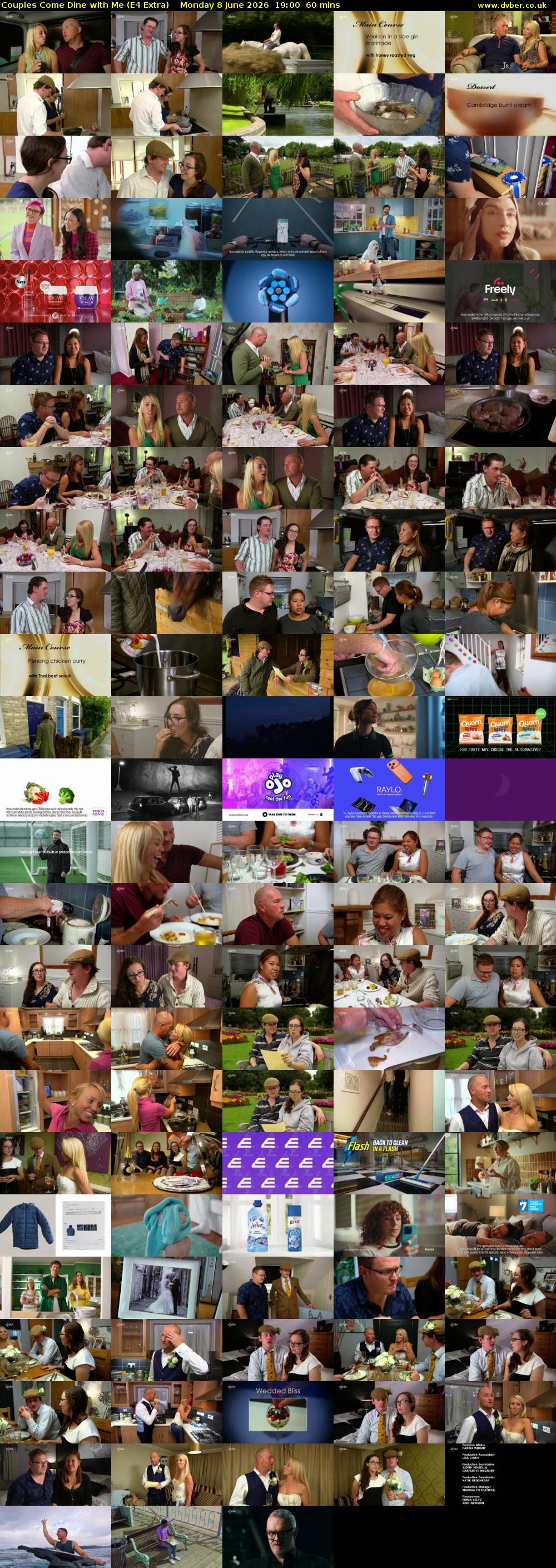 Couples Come Dine with Me (E4 Extra) Monday 8 June 2026 19:00 - 20:00