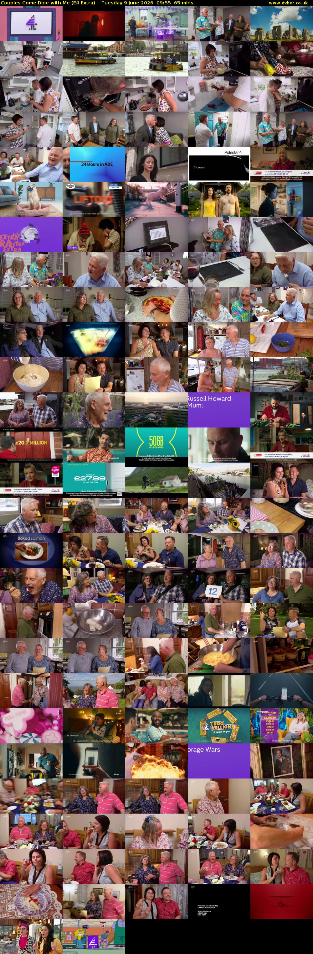 Couples Come Dine with Me (E4 Extra) Tuesday 9 June 2026 09:55 - 11:00