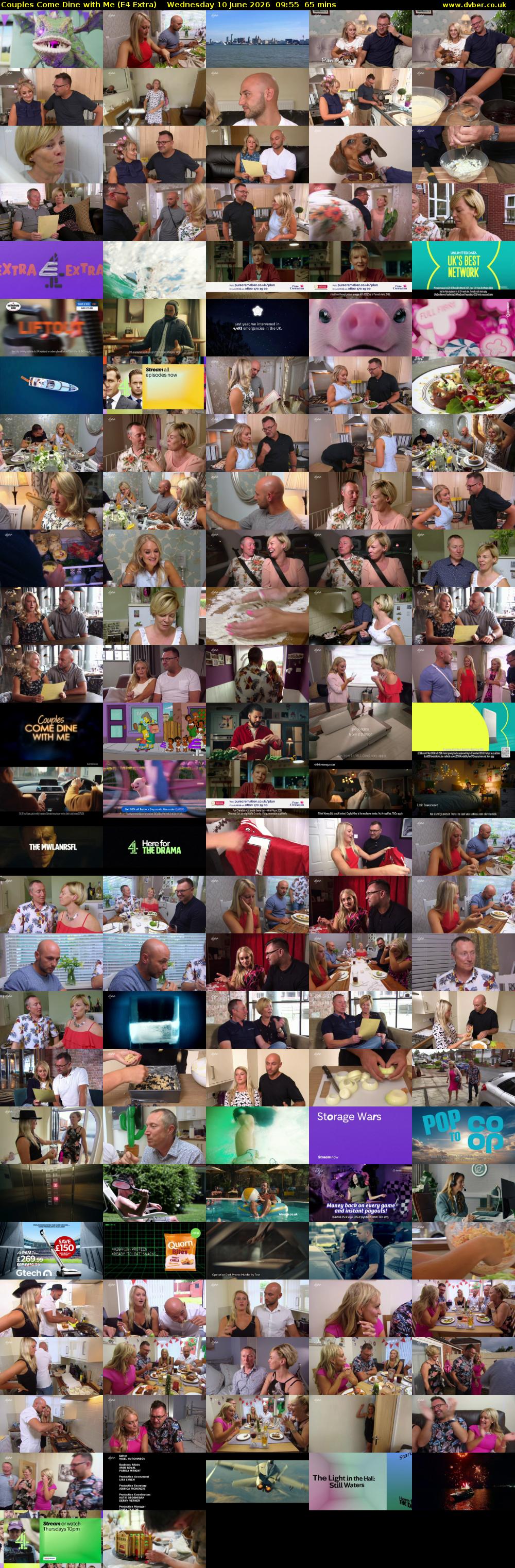 Couples Come Dine with Me (E4 Extra) Wednesday 10 June 2026 09:55 - 11:00