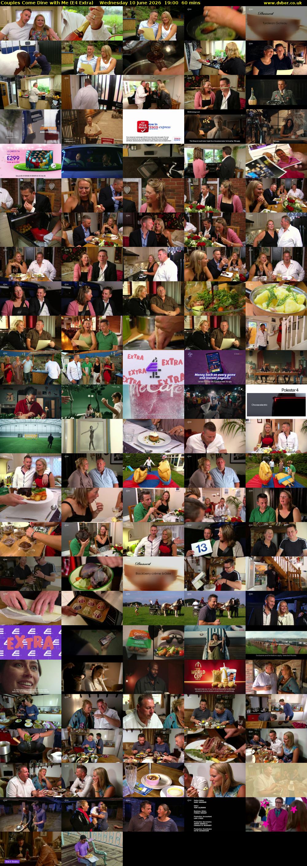 Couples Come Dine with Me (E4 Extra) Wednesday 10 June 2026 19:00 - 20:00