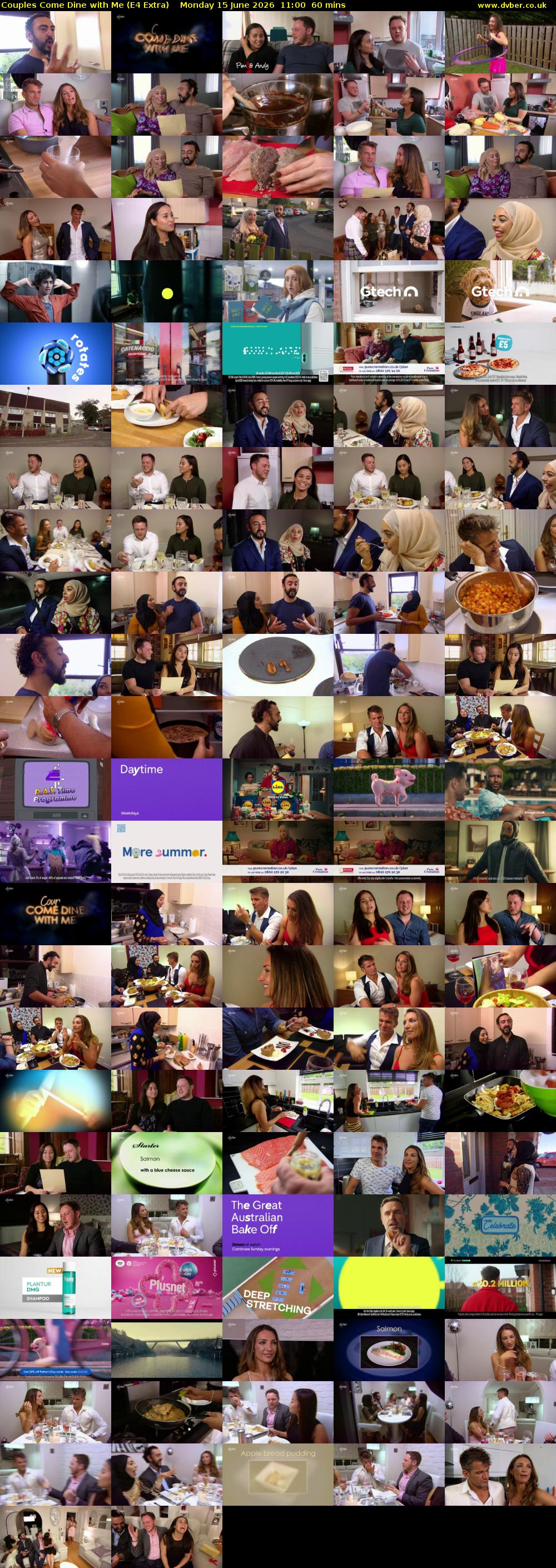 Couples Come Dine with Me (E4 Extra) Monday 15 June 2026 11:00 - 12:00
