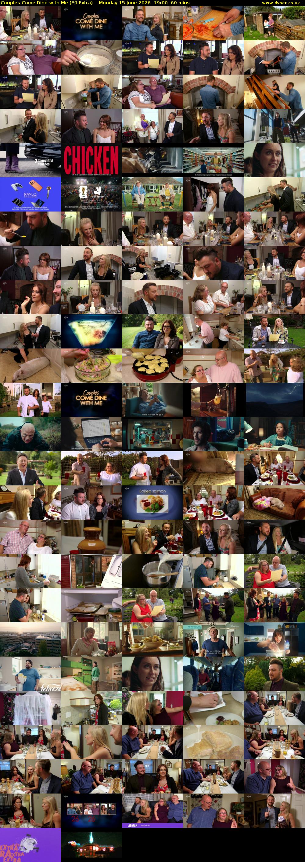 Couples Come Dine with Me (E4 Extra) Monday 15 June 2026 19:00 - 20:00