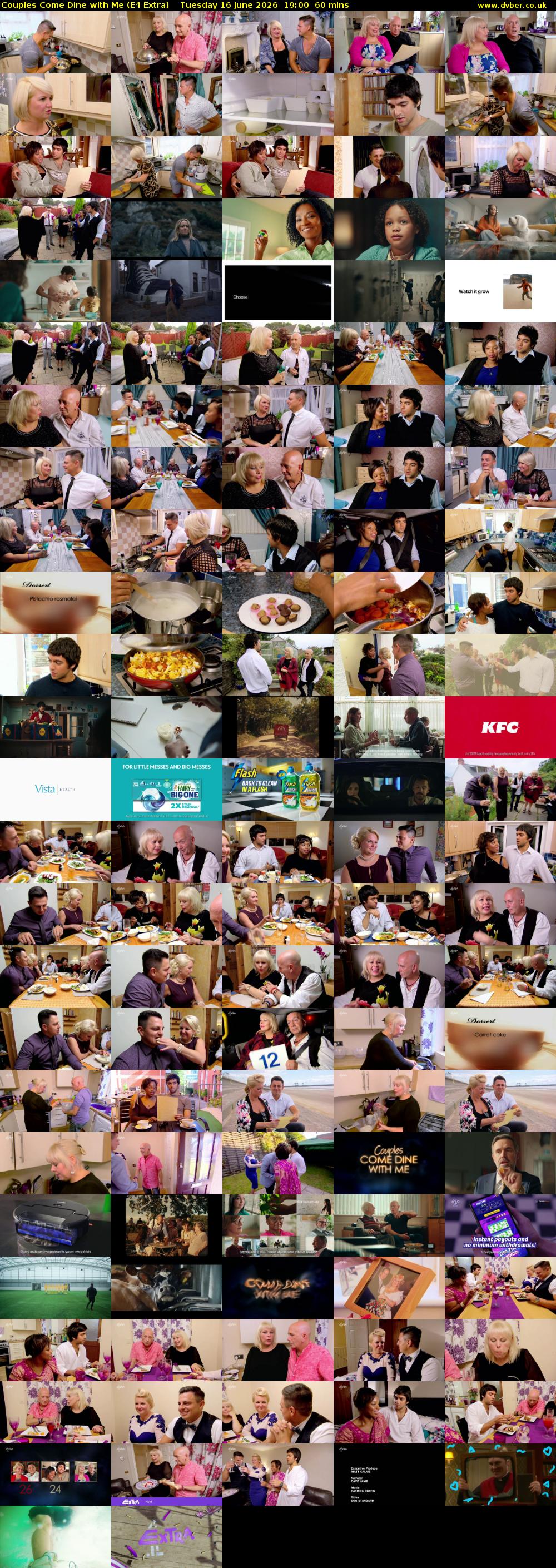 Couples Come Dine with Me (E4 Extra) Tuesday 16 June 2026 19:00 - 20:00