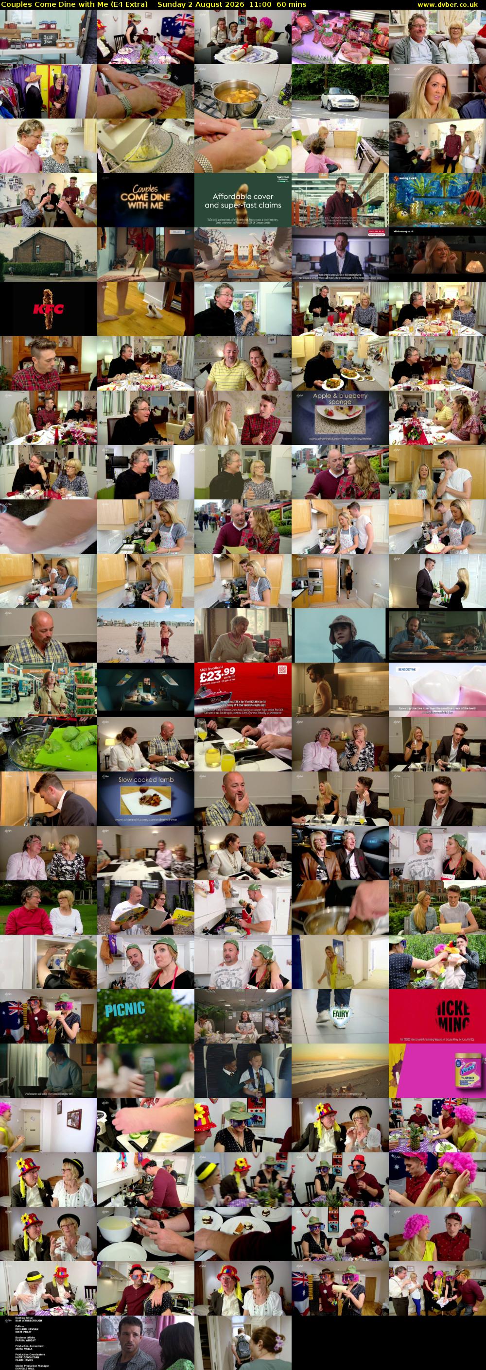 Couples Come Dine with Me (E4 Extra) Sunday 2 August 2026 11:00 - 12:00