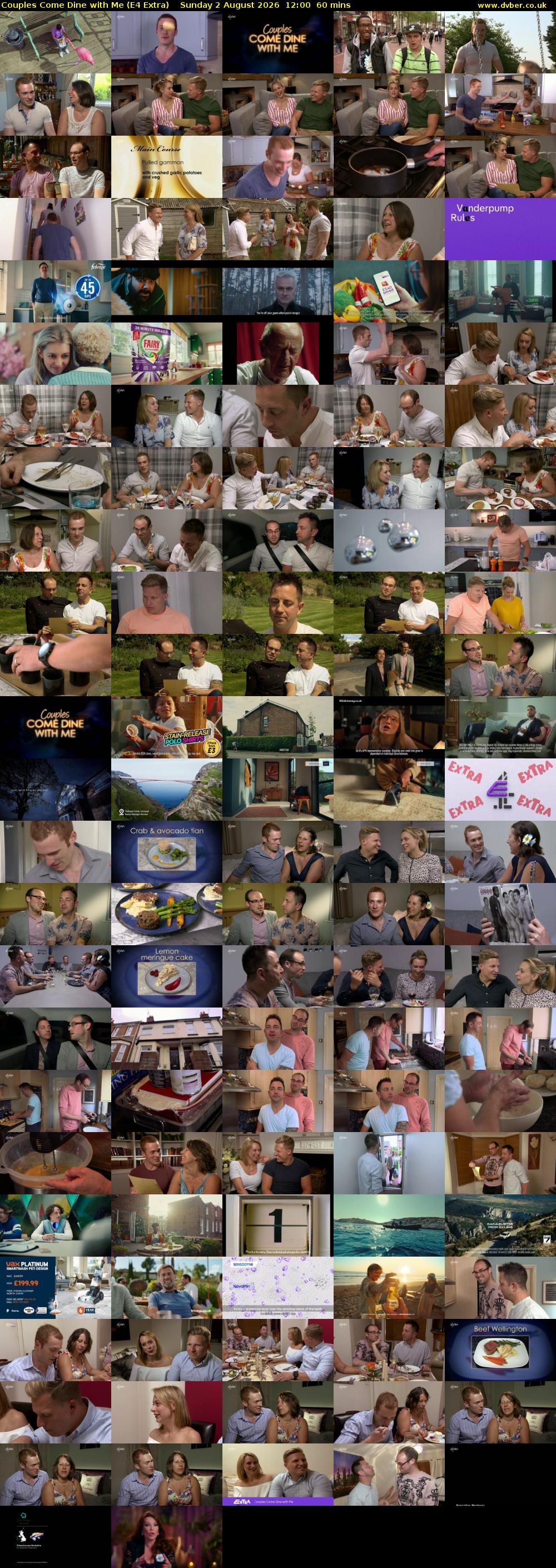 Couples Come Dine with Me (E4 Extra) Sunday 2 August 2026 12:00 - 13:00