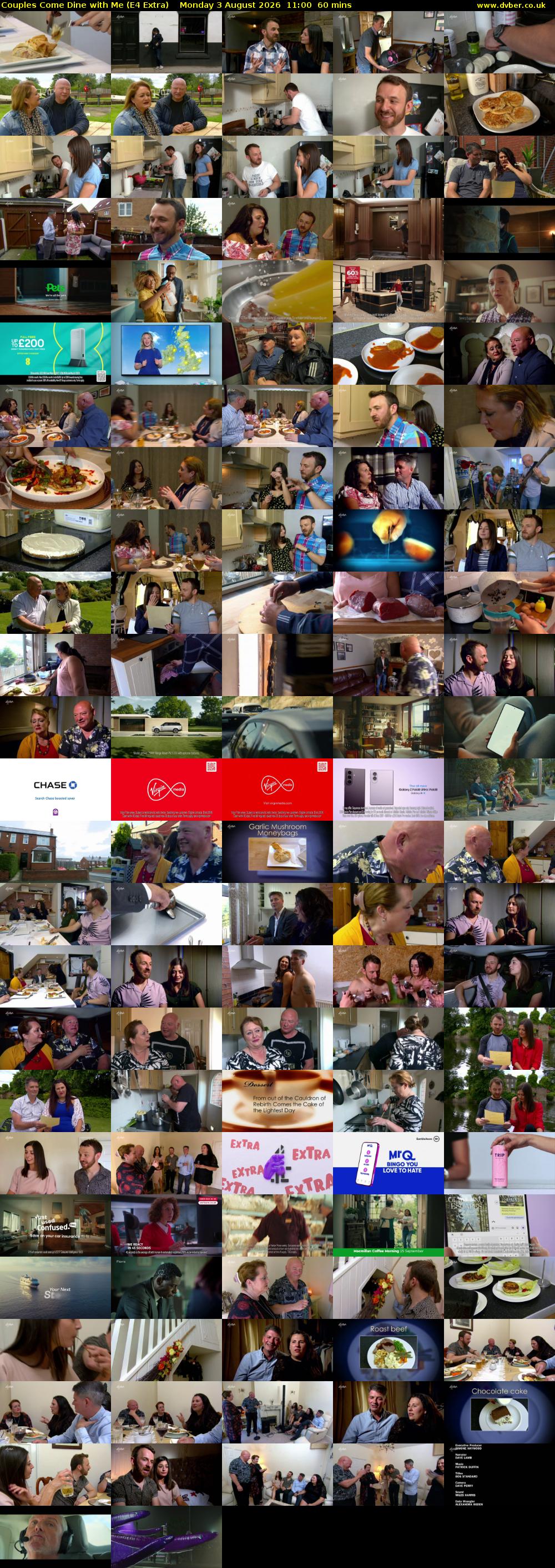 Couples Come Dine with Me (E4 Extra) Monday 3 August 2026 11:00 - 12:00