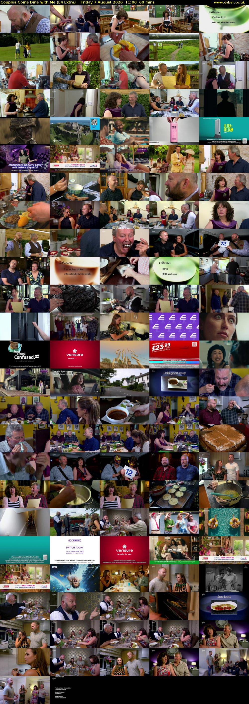 Couples Come Dine with Me (E4 Extra) Friday 7 August 2026 11:00 - 12:00