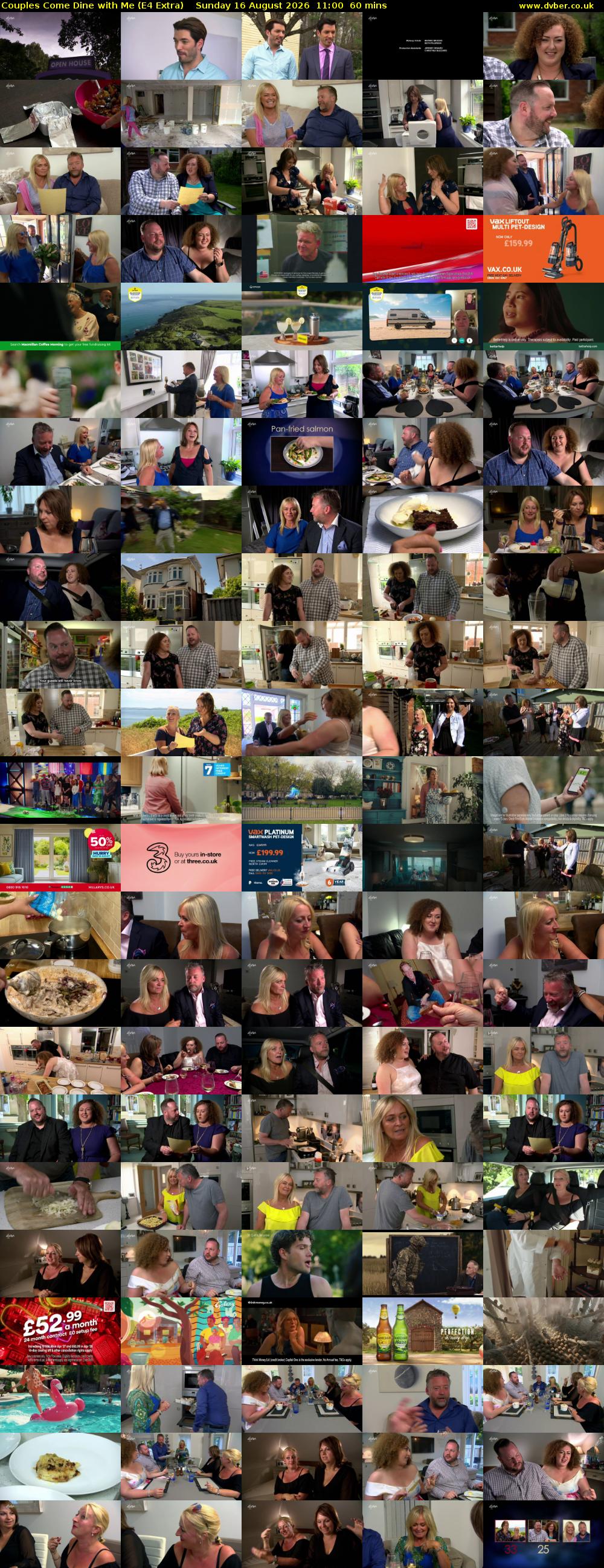 Couples Come Dine with Me (E4 Extra) Sunday 16 August 2026 11:00 - 12:00