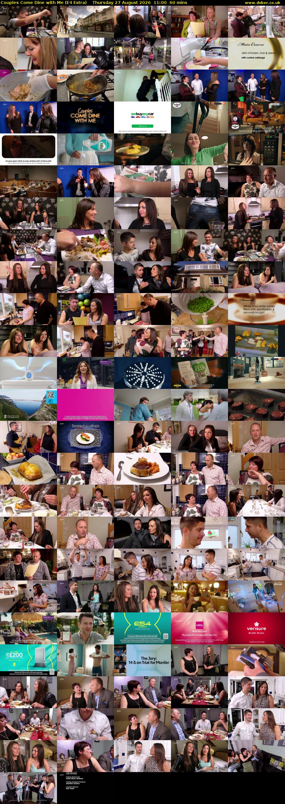 Couples Come Dine with Me (E4 Extra) Thursday 27 August 2026 11:00 - 12:00