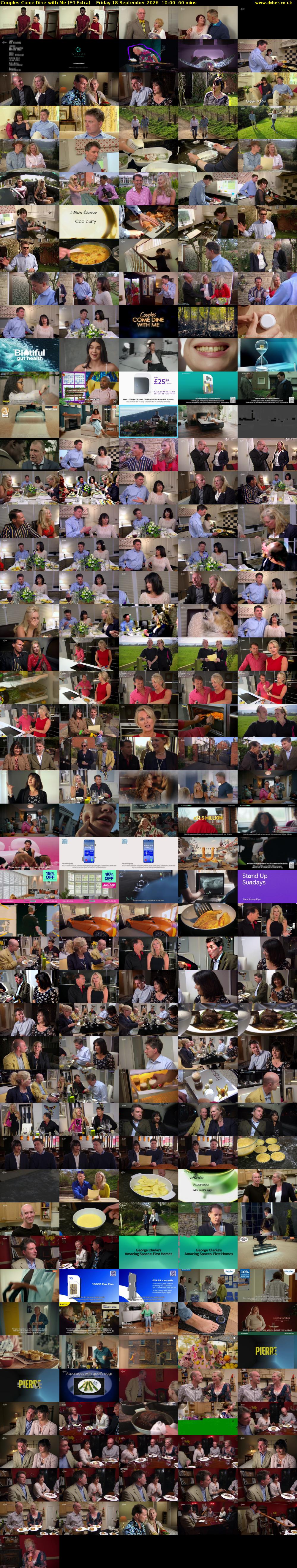 Couples Come Dine with Me (E4 Extra) Friday 18 September 2026 10:00 - 11:00
