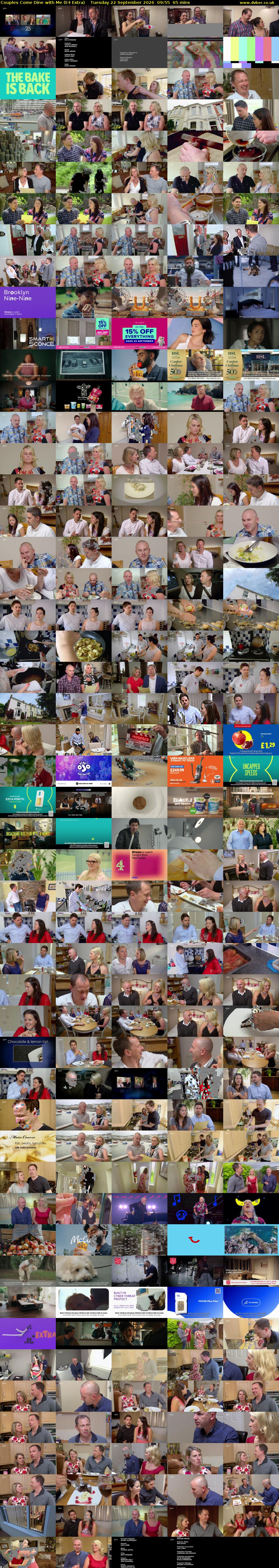Couples Come Dine with Me (E4 Extra) Tuesday 22 September 2026 09:55 - 11:00