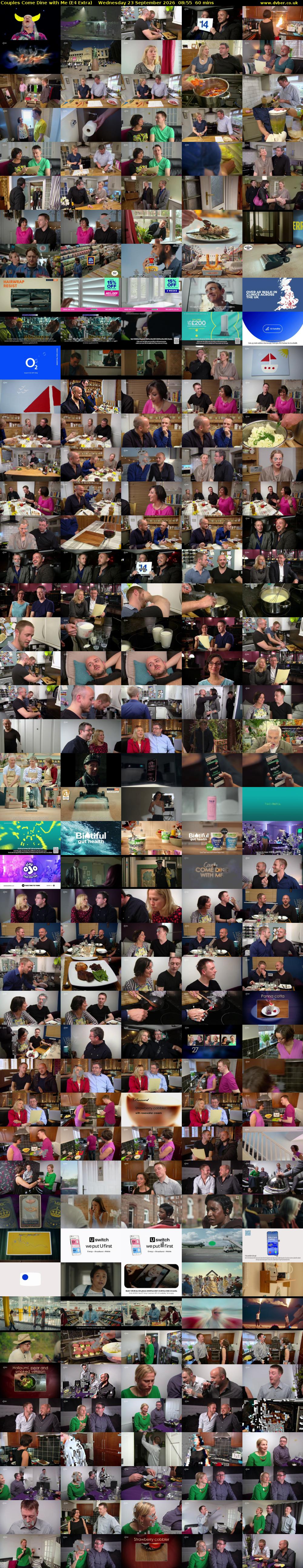 Couples Come Dine with Me (E4 Extra) Wednesday 23 September 2026 08:55 - 09:55