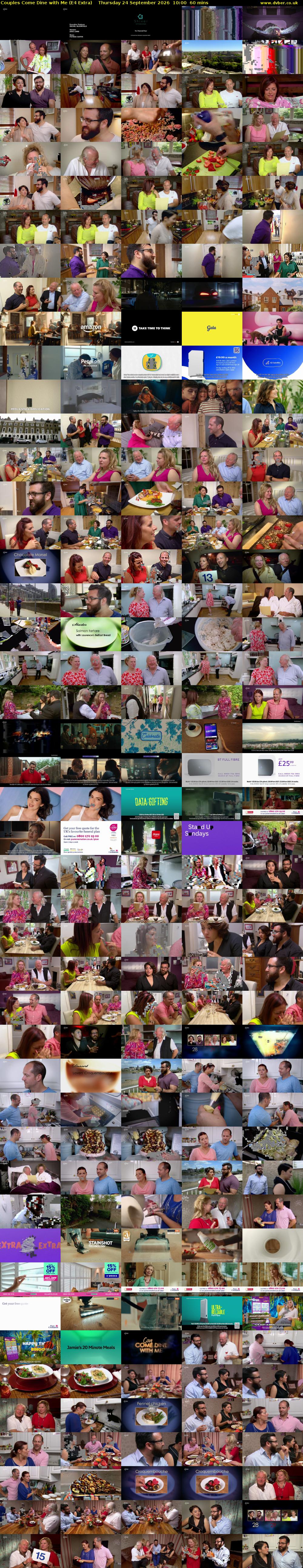 Couples Come Dine with Me (E4 Extra) Thursday 24 September 2026 10:00 - 11:00
